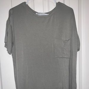 Super soft light green top